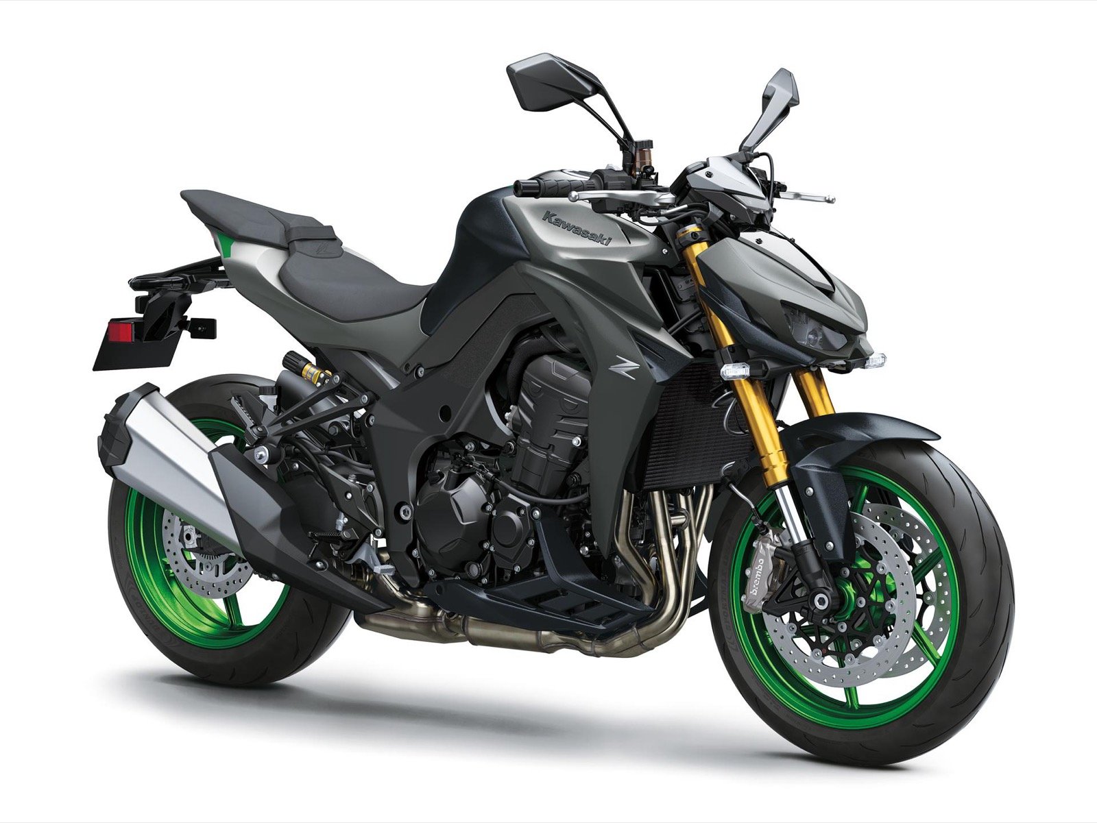 Kawasaki Z1100 SE 2027 Metallic Matte Graphenesteel Gray vista lateral frontal